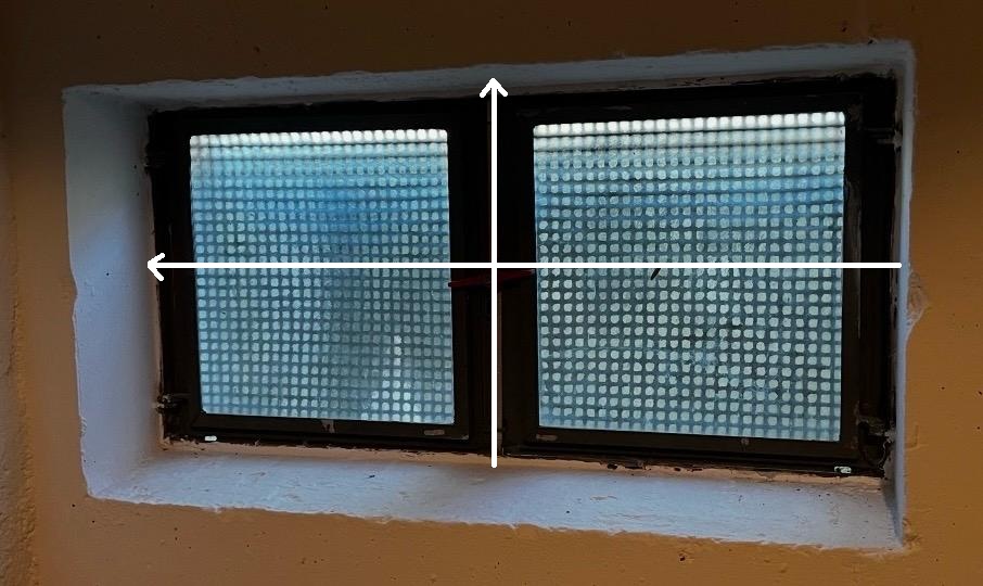 Messanleitung für MEALON: Fensterbreite und Fensterhöhe ermitteln